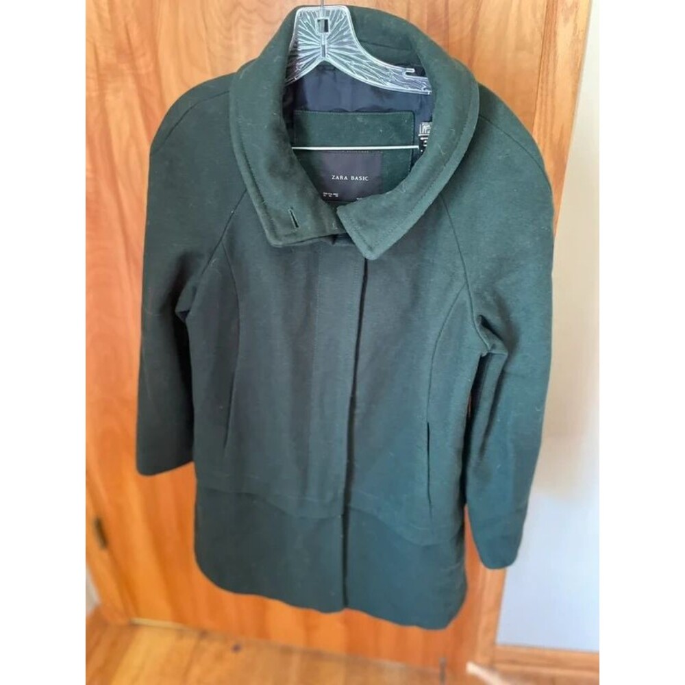 Zara green coat